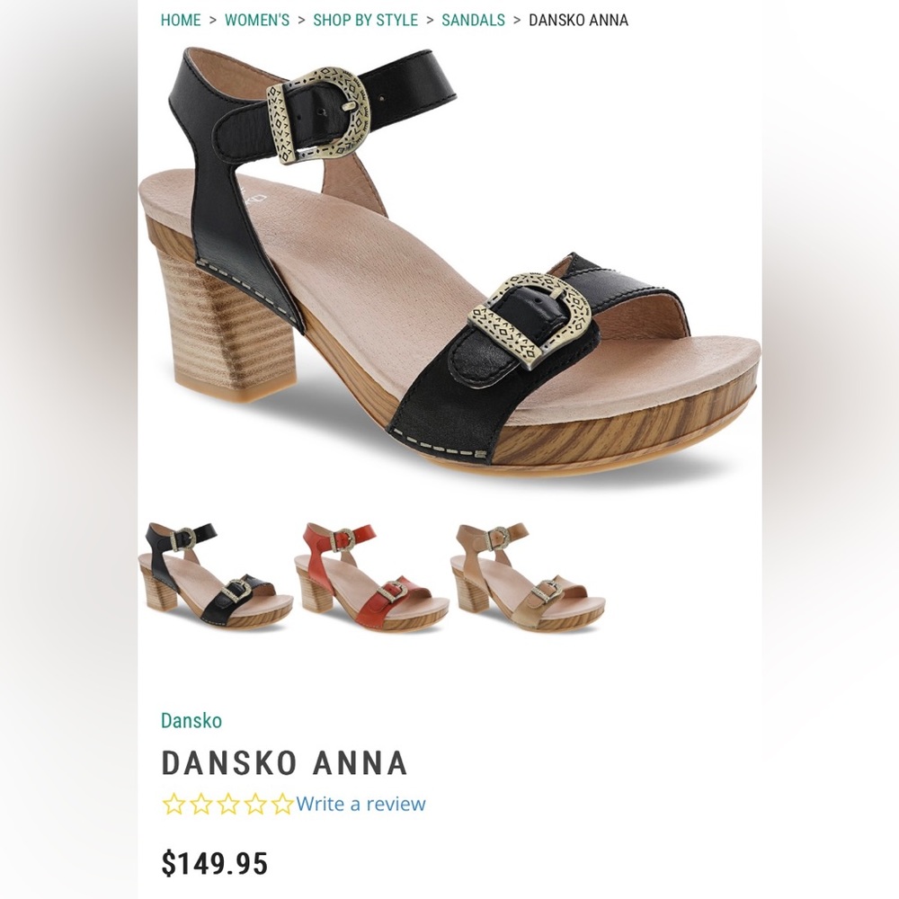 Dansko Anna Buckel Sandal - Picture 2 of 4